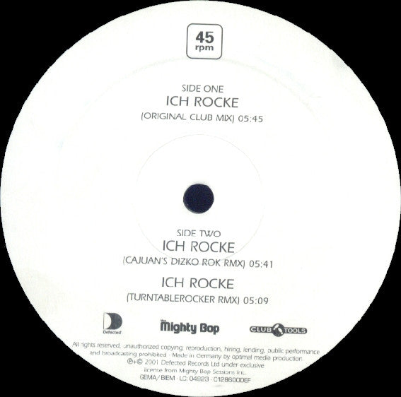 Bob Sinclar – Ich Rocke (Part One Of Two)