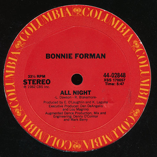 Bonnie Forman – All Night