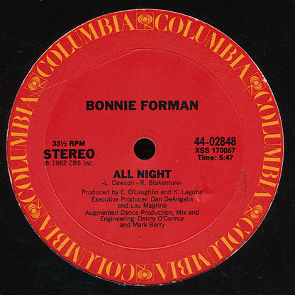 Bonnie Forman – All Night