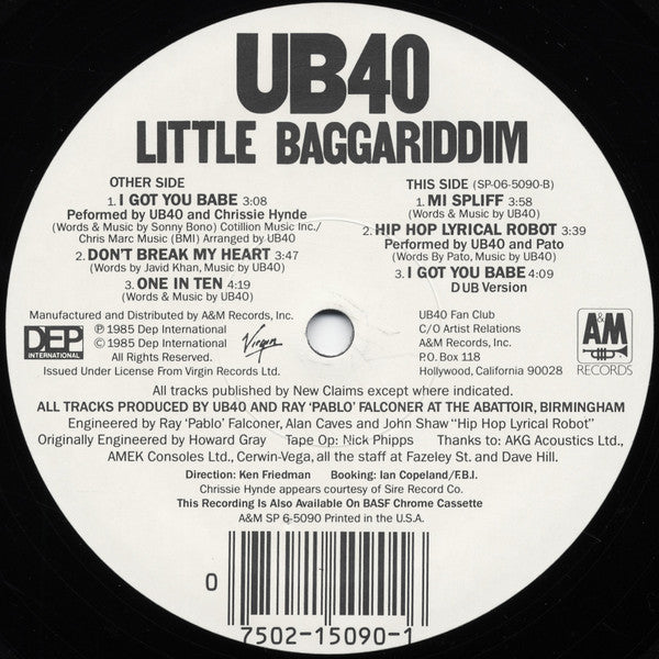 UB40 – Little Baggariddim