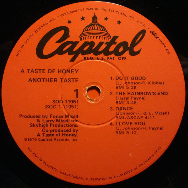 A Taste Of Honey – Another Taste