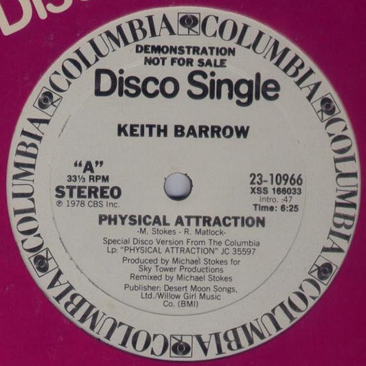 Keith Barrow - Physical Attraction / Free To Be Me
