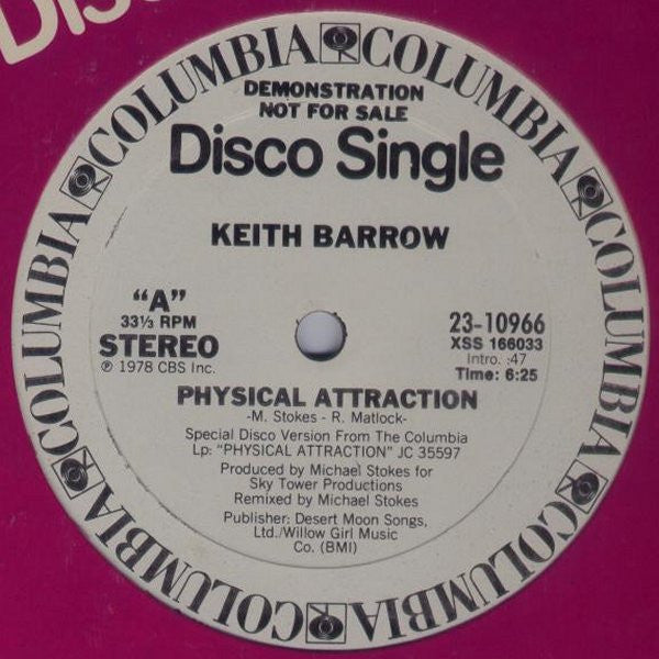 Keith Barrow – Physical Attraction / Free To Be Me