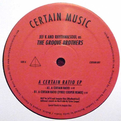 Jef K And Rhythm&Soul As The Groove Brothers – A Certain Ratio EP