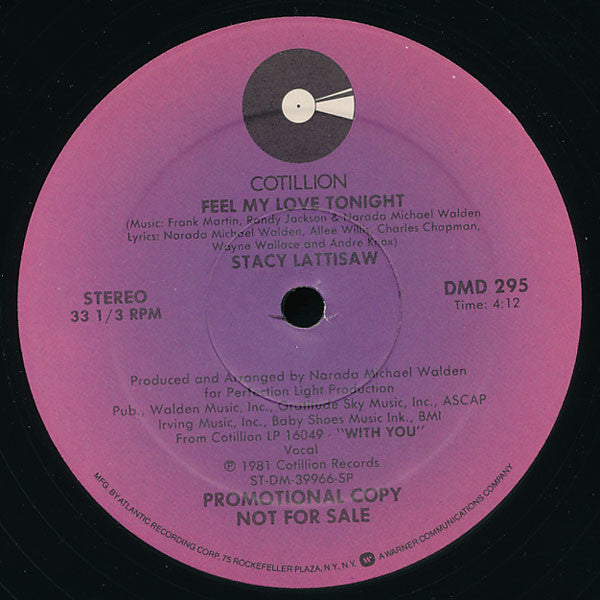 Stacy Lattisaw – Feel My Love Tonight