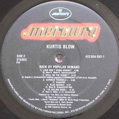 Kurtis Blow – Back By Popular Demand