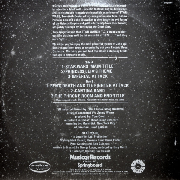 The Electric Moog Orchestra – Music From Star Wars