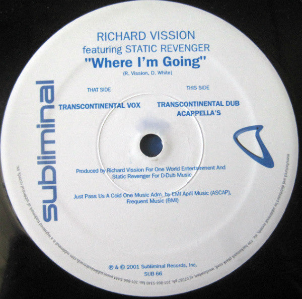 Richard Vission* Featuring Static Revenger – Where I'm Going
