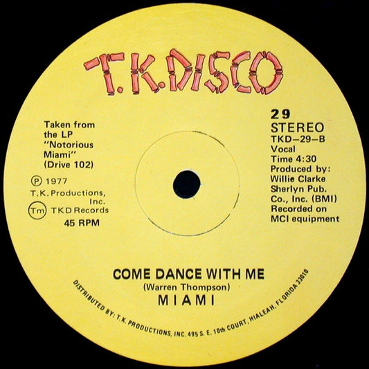 Miami – Disco Weekend / Come Dance With Me