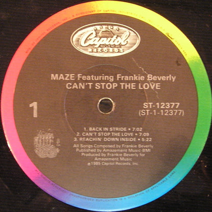 Maze Featuring Frankie Beverly – Can't Stop The Love