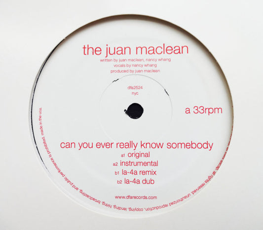 The Juan MacLean – Can You Ever Really Know Somebody